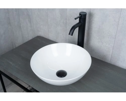 Раковина Gid 9081W 51243 накладная белая 36x36x14