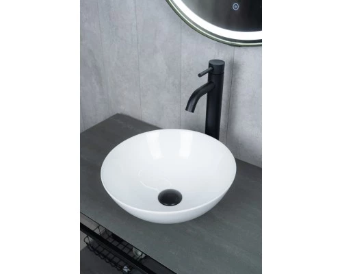 Раковина Gid 9081W 51243 накладная белая 36x36x14