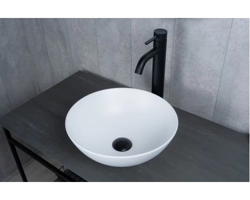 Раковина Gid 9081wm 51244 накладная белая матовая 36x36x14