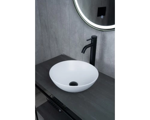 Раковина Gid 9081wm 51244 накладная белая матовая 36x36x14