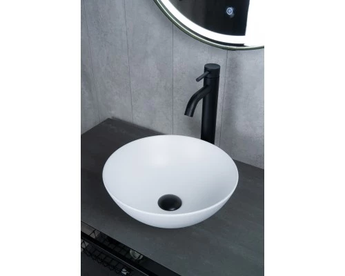 Раковина Gid 9081wm 51244 накладная белая матовая 36x36x14