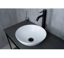 Раковина Gid 9081wm 51244 накладная белая матовая 36x36x14