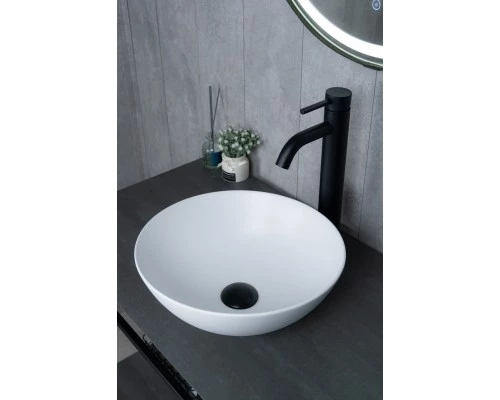 Раковина Gid 9081wm 51244 накладная белая матовая 36x36x14