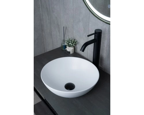 Раковина Gid 9081wm 51244 накладная белая матовая 36x36x14