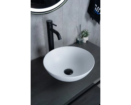 Раковина Gid 9081wm 51244 накладная белая матовая 36x36x14