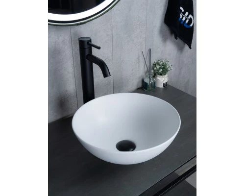 Раковина Gid 9081wm 51244 накладная белая матовая 36x36x14