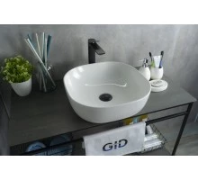 Раковина Gid D1301 51180 накладная белая 42.5x42.5x14.5