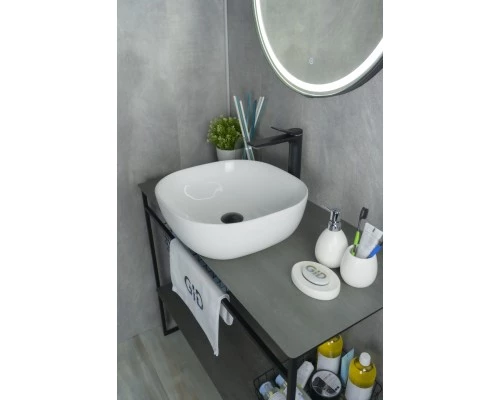 Раковина Gid D1301 51180 накладная белая 42.5x42.5x14.5