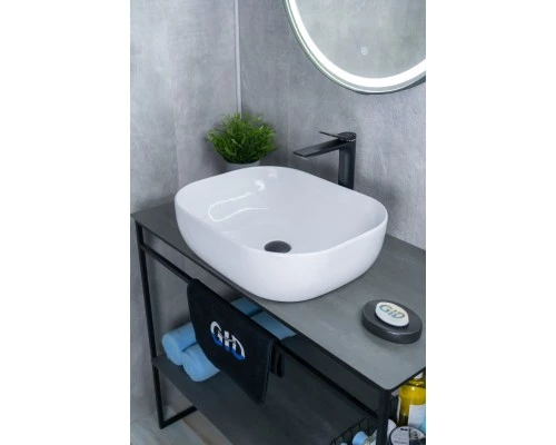 Раковина Gid D1302 51198 накладная белая 50x40x14