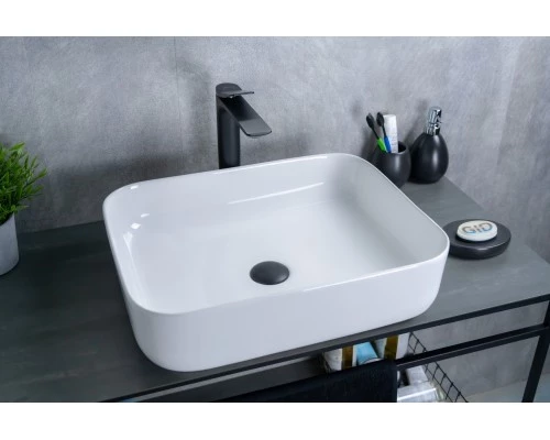 Раковина Gid D1304 51197 накладная белая 50x39x13