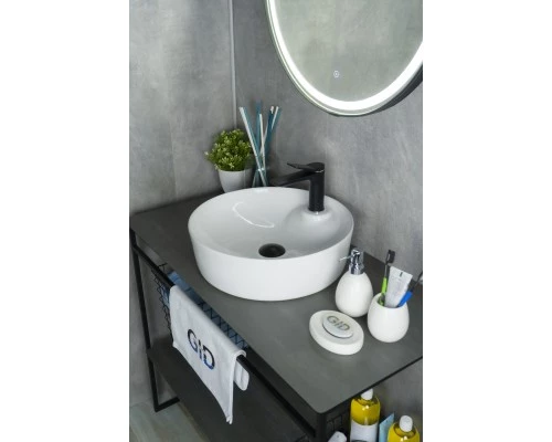 Раковина Gid D1306 51181 накладная белая 44x44x14