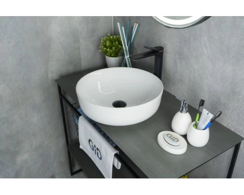 Раковина Gid D1315 51182 накладная белая 41.5x41.5x13.5