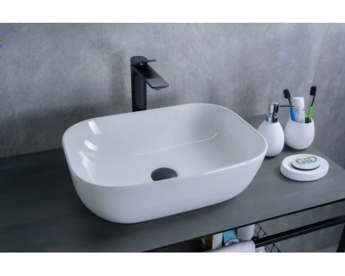 Раковина Gid D1333 51183 накладная белая 46x32.5x13.5