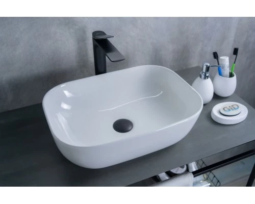 Раковина Gid D1333 51183 накладная белая 46x32.5x13.5