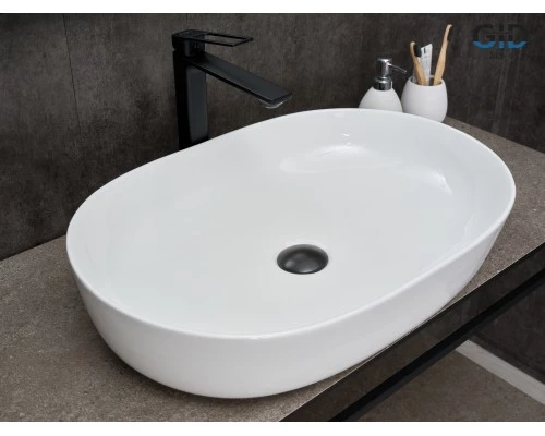 Раковина Gid D1348 51204 накладная белая 61x41x13.5