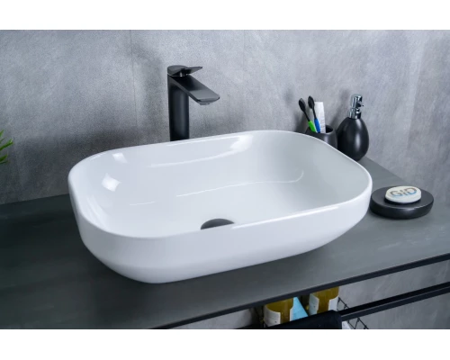 Раковина Gid D1468 51195 накладная белая 50x36x14.5