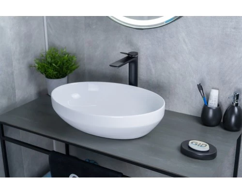 Раковина Gid D1469 51196 накладная белая 50x36x14.5