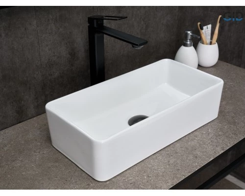 Раковина Gid N1104 51224 накладная белая 46x23x12