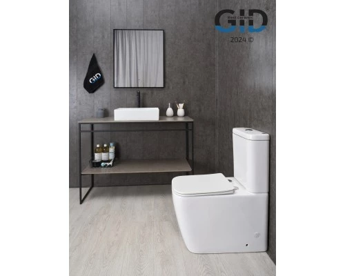 Раковина Gid N1204 51225 накладная белая 45x32x11