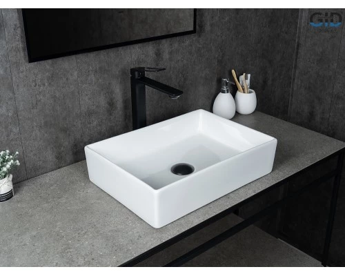 Раковина Gid N1204 51225 накладная белая 45x32x11