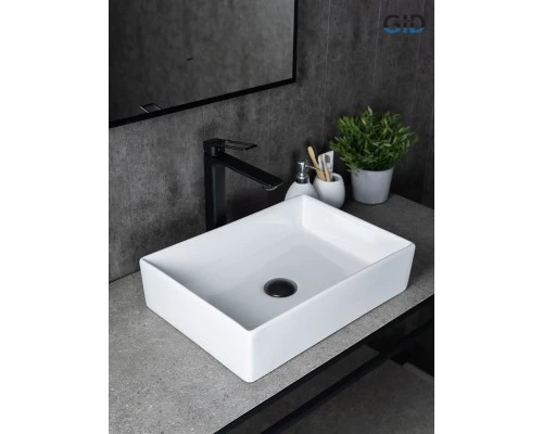 Раковина Gid N1204 51225 накладная белая 45x32x11