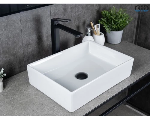 Раковина Gid N1204 51225 накладная белая 45x32x11