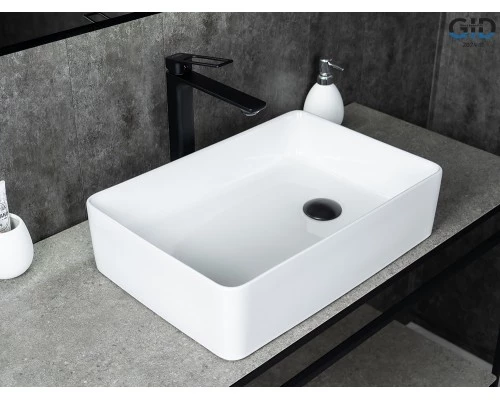 Раковина Gid N1205 51240 накладная белая 50.5x34.5x12.5