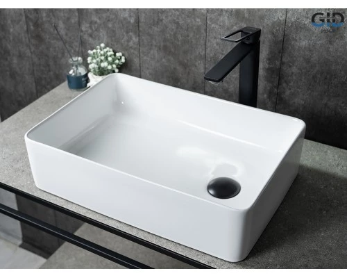 Раковина Gid N1205 51240 накладная белая 50.5x34.5x12.5