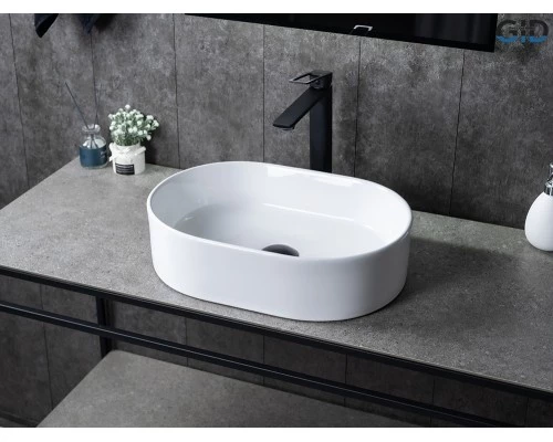 Раковина Gid N1330 51239 накладная белая 46.5x32x12