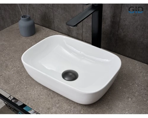 Раковина Gid N1334 51237 накладная белая 36x25x11.5