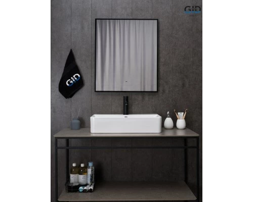 Раковина Gid N1344 51226 накладная белая 61x35.5x14