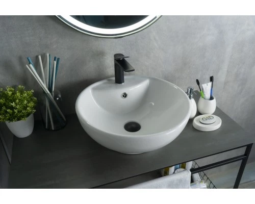 Раковина Gid N9001 51101 накладная белая 45x45x17