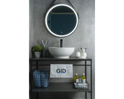 Раковина Gid N9001 51101 накладная белая 45x45x17