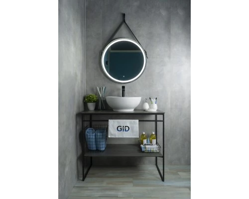 Раковина Gid N9001 51101 накладная белая 45x45x17