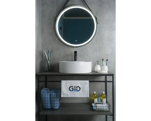 Раковина Gid N9008b 51104 накладная белая 46x46x16