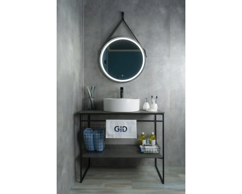 Раковина Gid N9008b 51104 накладная белая 46x46x16