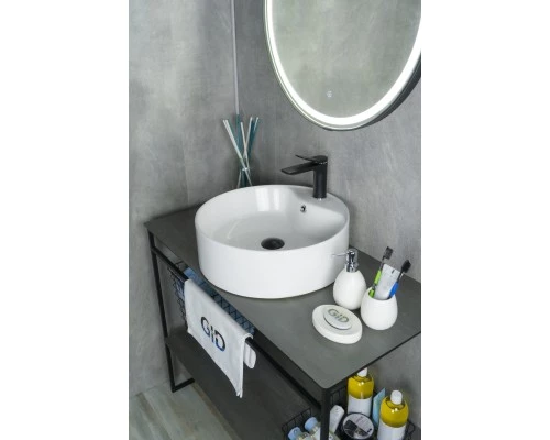 Раковина Gid N9008b 51104 накладная белая 46x46x16