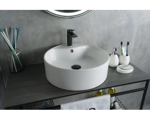 Раковина Gid N9008b 51104 накладная белая 46x46x16