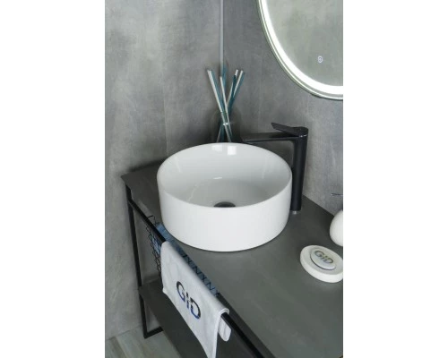 Раковина Gid N9011 51105 накладная белая 40x40x15