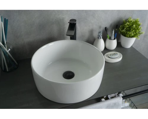 Раковина Gid N9011 51105 накладная белая 40x40x15