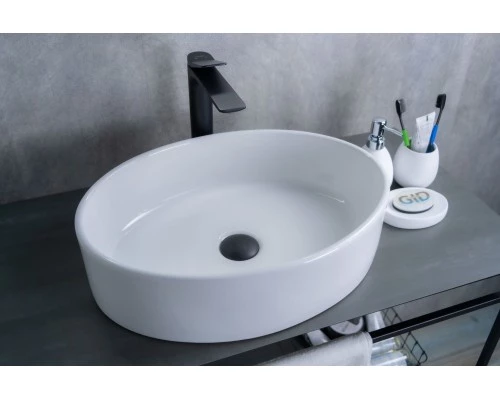 Раковина Gid N9012 51106 накладная белая 50x36x14