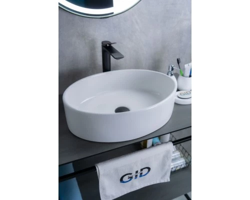Раковина Gid N9012 51106 накладная белая 50x36x14