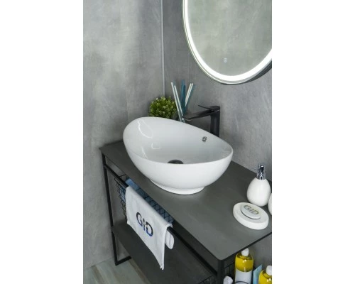 Раковина Gid N9019 51108 накладная белая 60x37x19