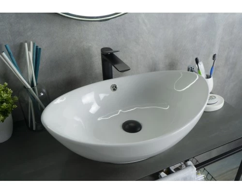 Раковина Gid N9019 51108 накладная белая 60x37x19