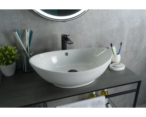 Раковина Gid N9019 51108 накладная белая 60x37x19