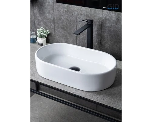 Раковина Gid N9020 51209 накладная белая 52.5x30.5x11.5
