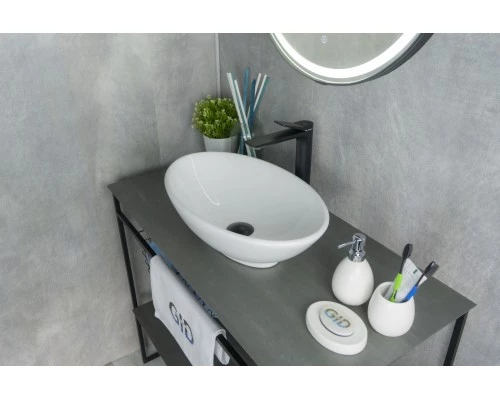 Раковина Gid N9021 51109 накладная белая 52x32x14