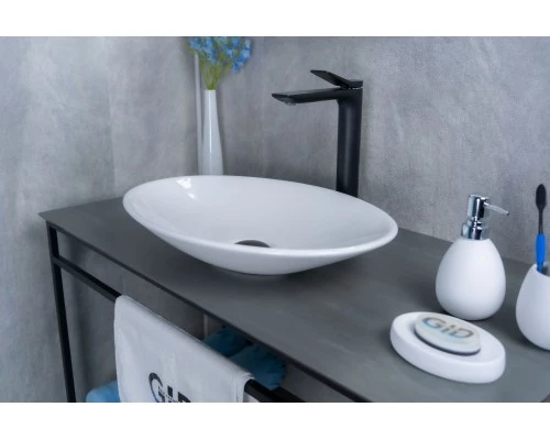 Раковина Gid N9022 51110 накладная белая 50x35x9