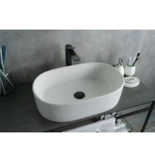 Раковина Gid N9025 51111 накладная белая 56x35x14