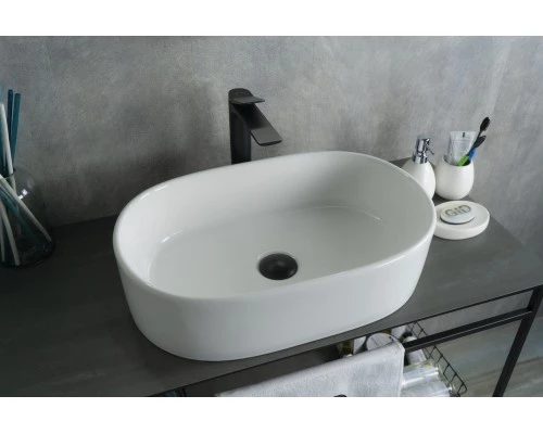 Раковина Gid N9025 51111 накладная белая 56x35x14